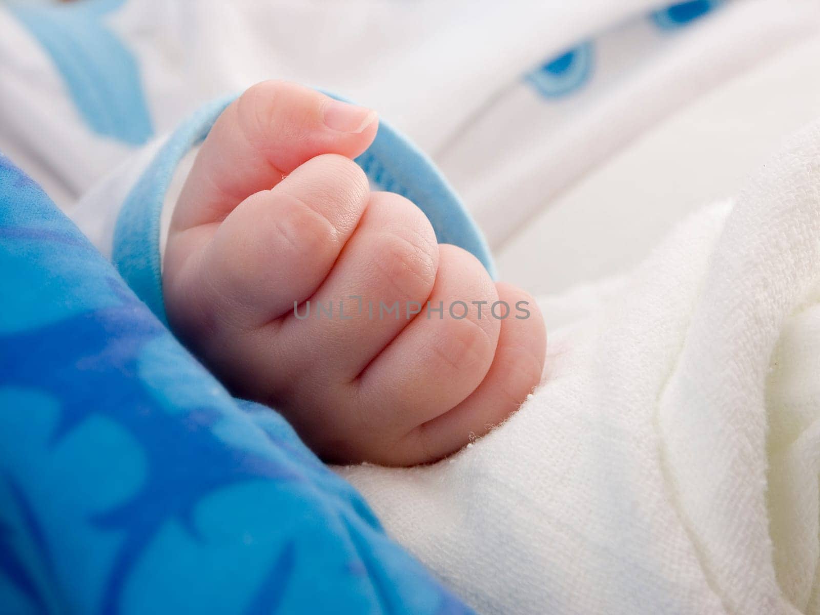 Close-up child hand - focus on hand