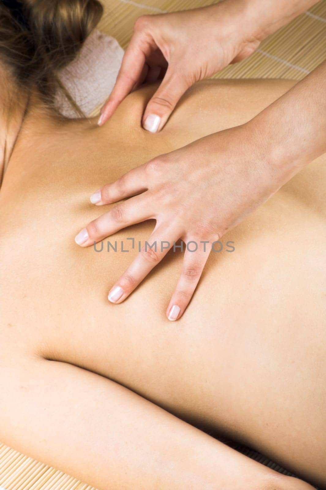 Young woman massaging