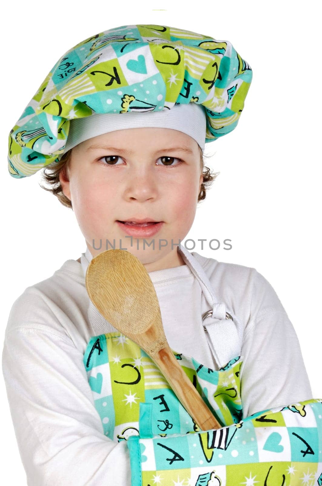 Adorable future cook