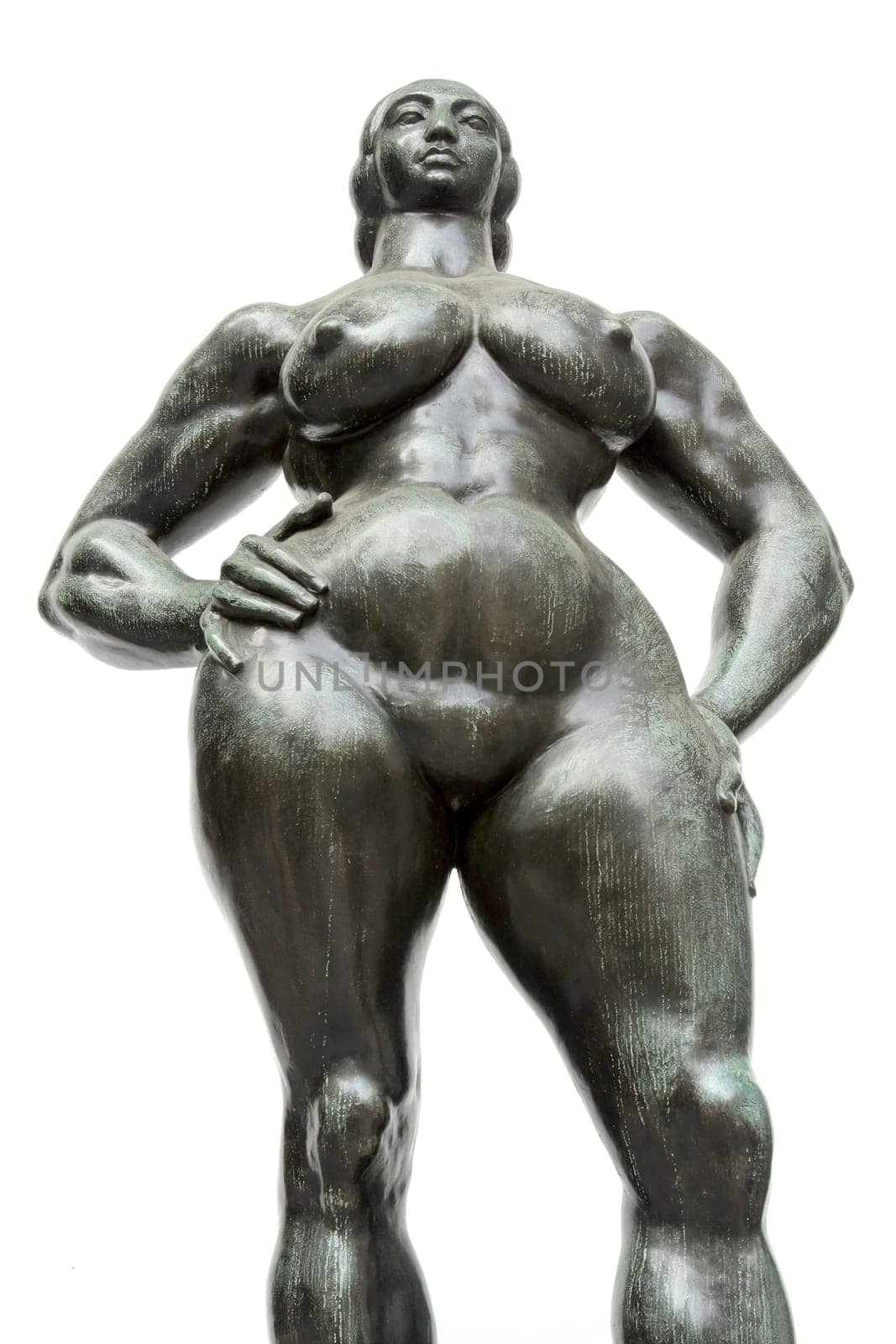 Strong woman sculpture
