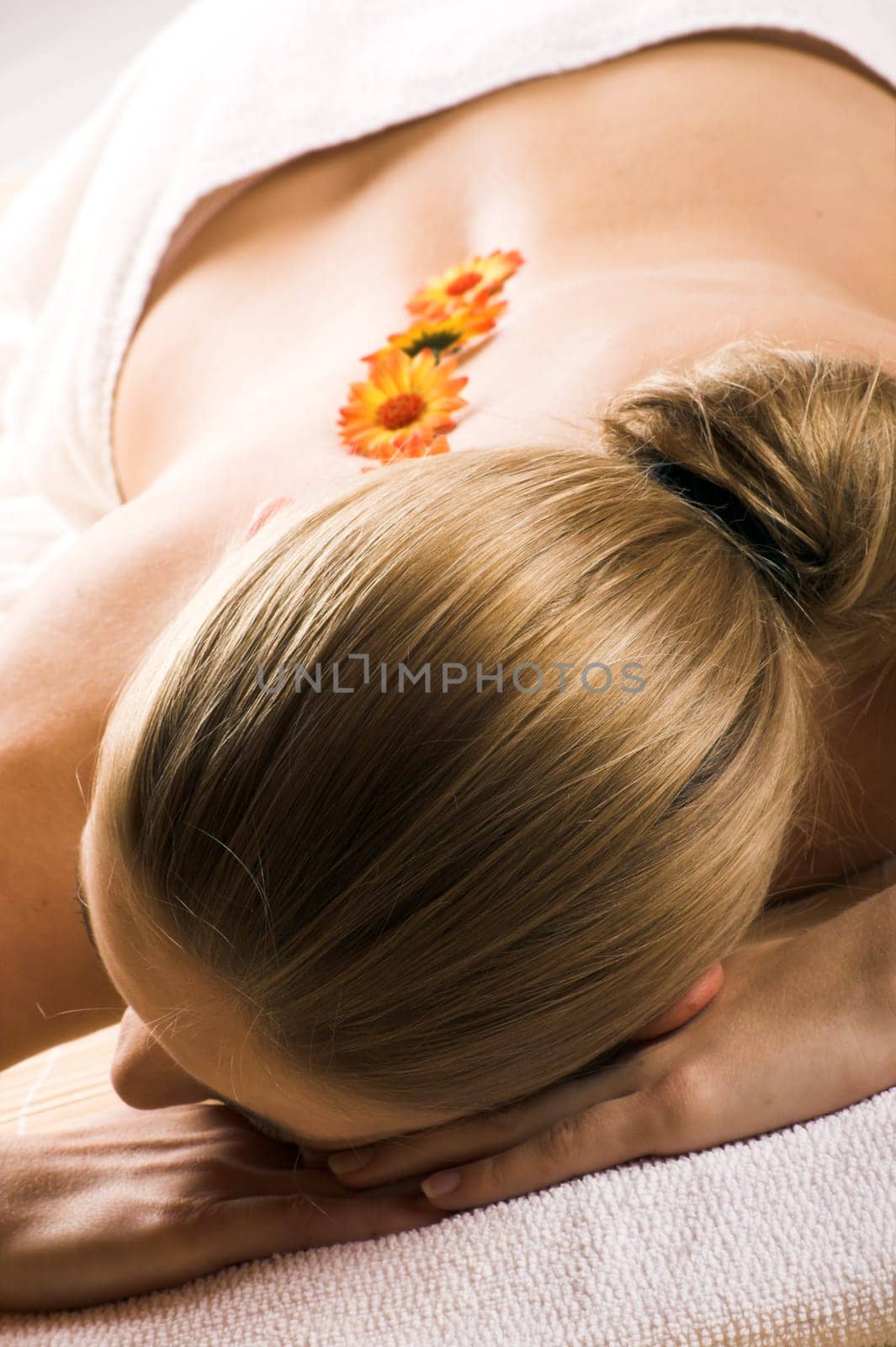 Flowers on the back