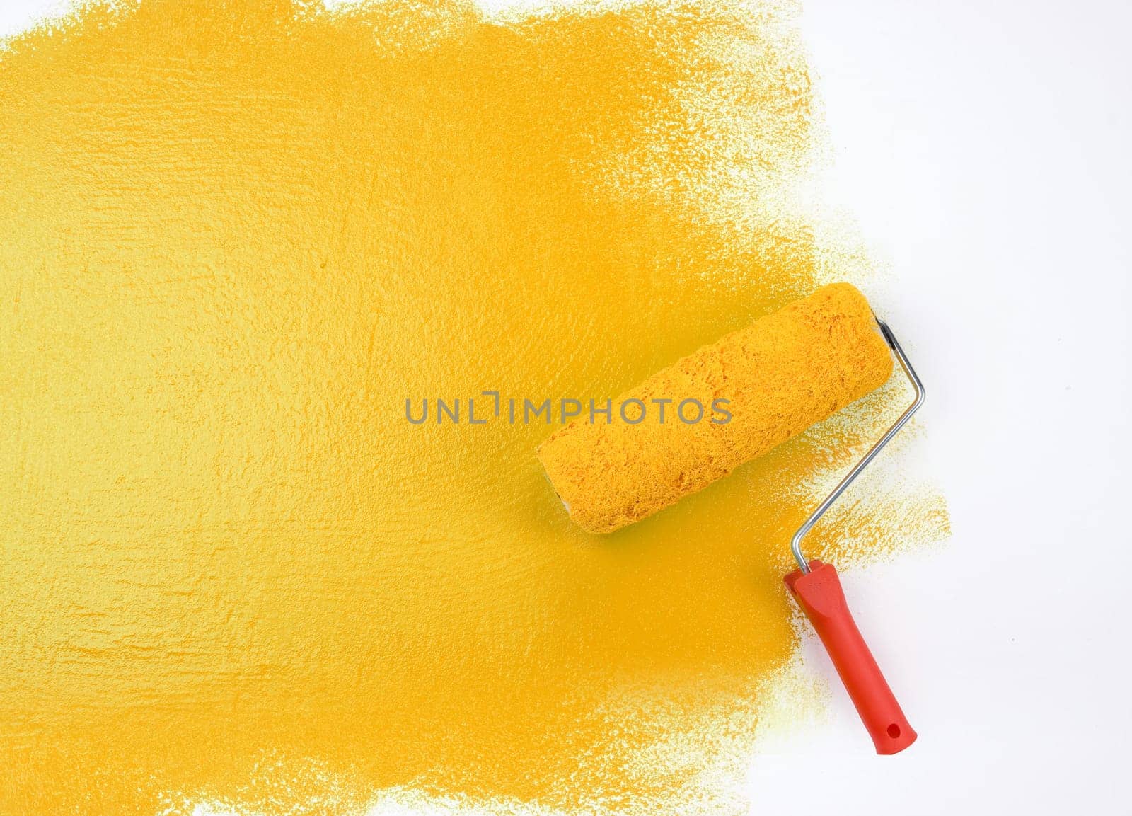 Yellow paint roller