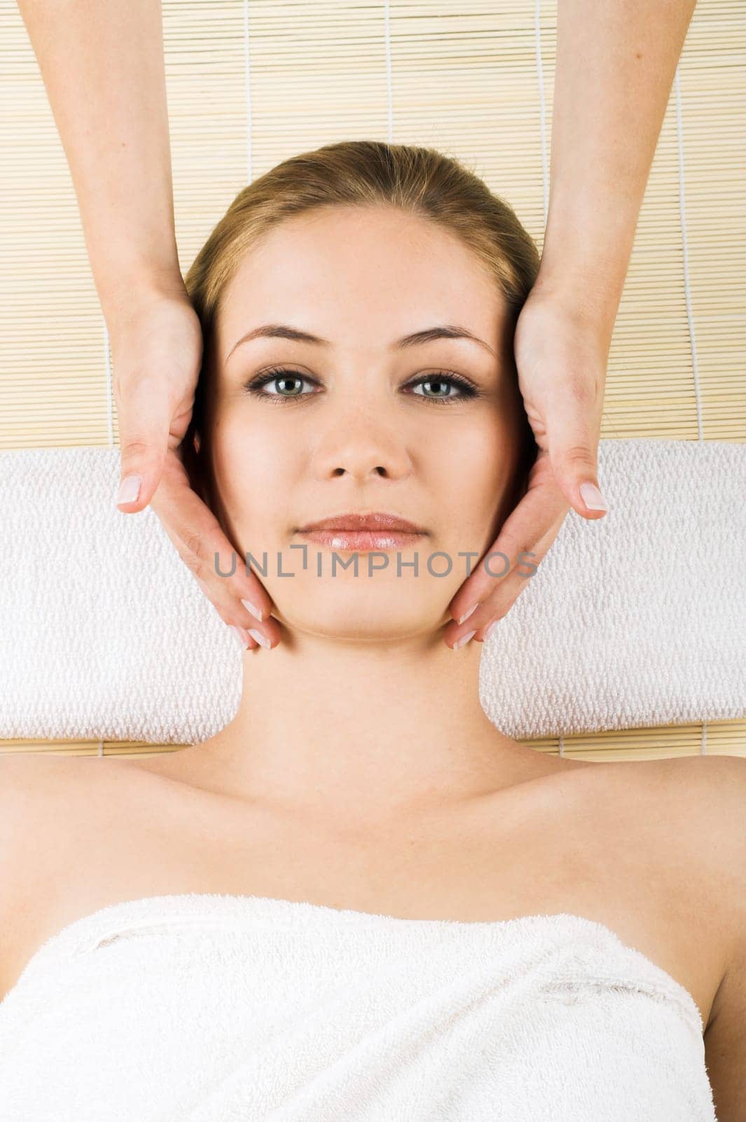 Young woman having a massage
