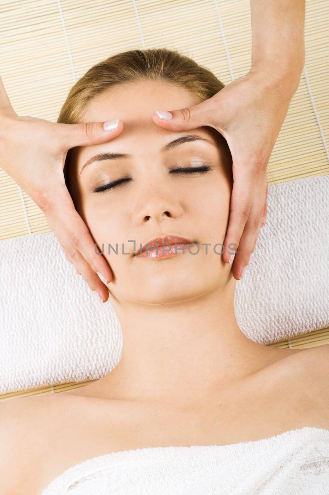 Young woman having a massage