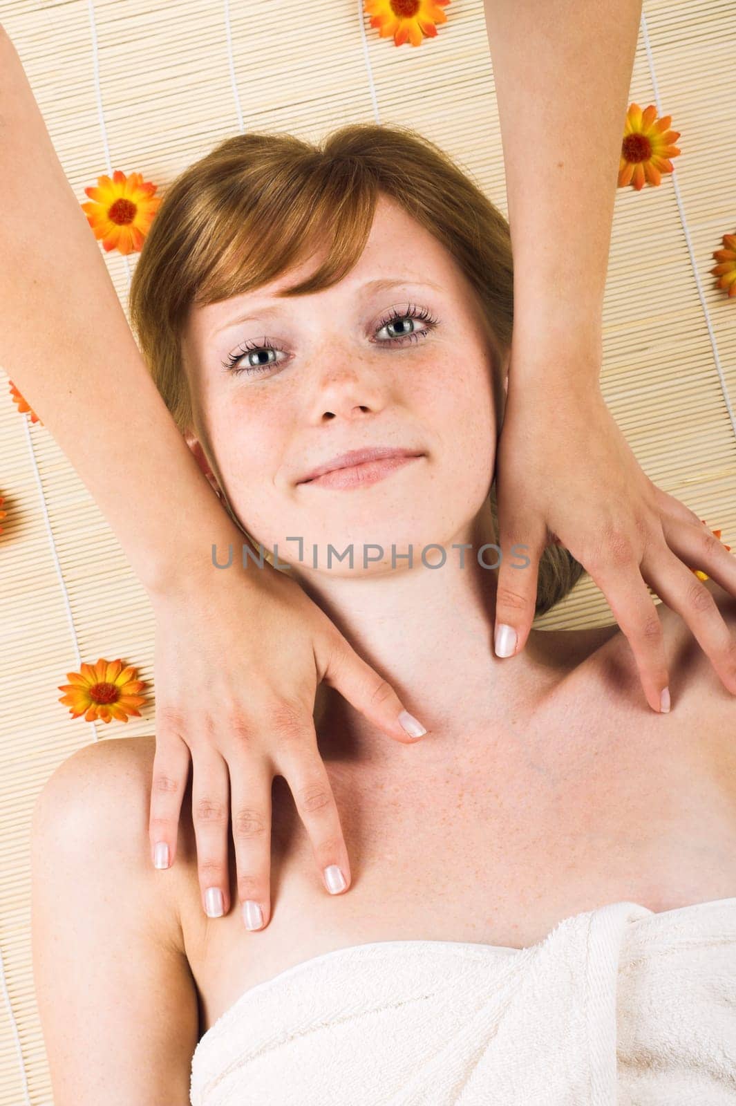 Young woman having a massage
