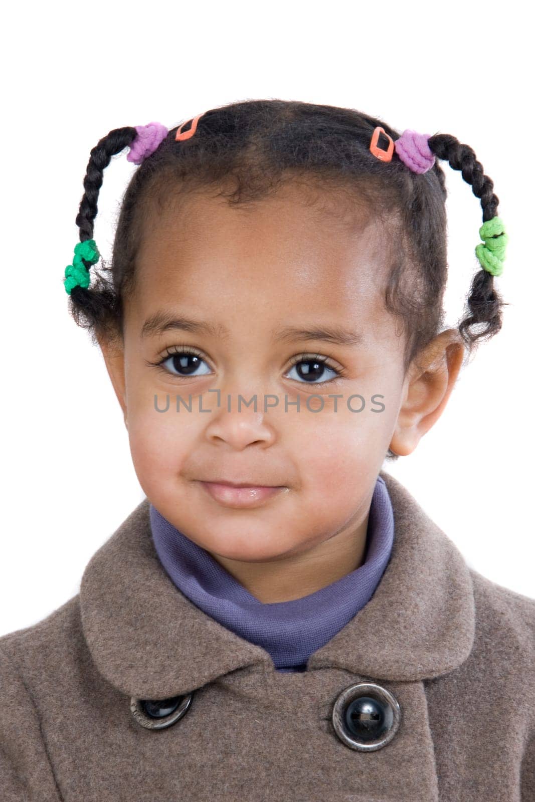 Portrait of adorable african baby