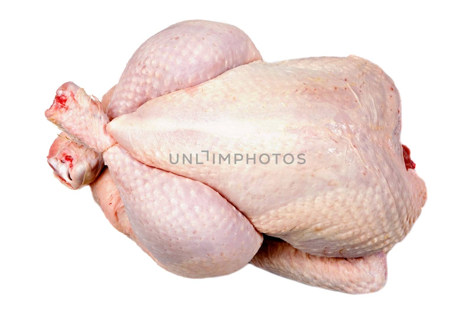 Skin of a raw chicken