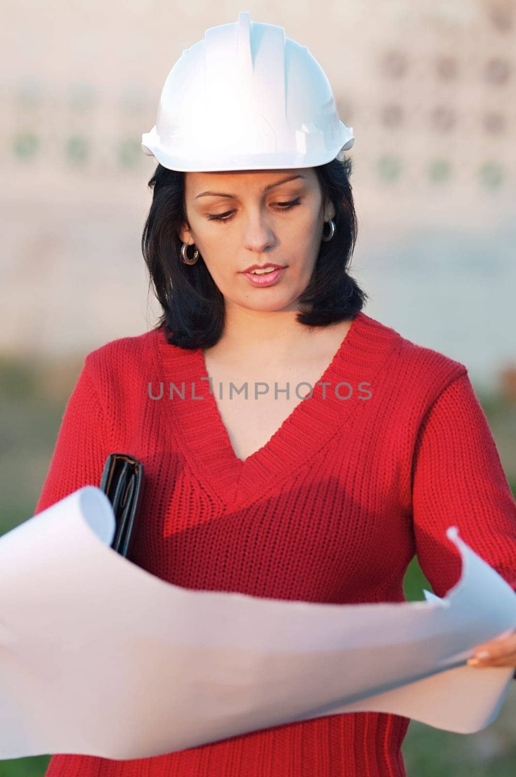 Attractive young person engineer