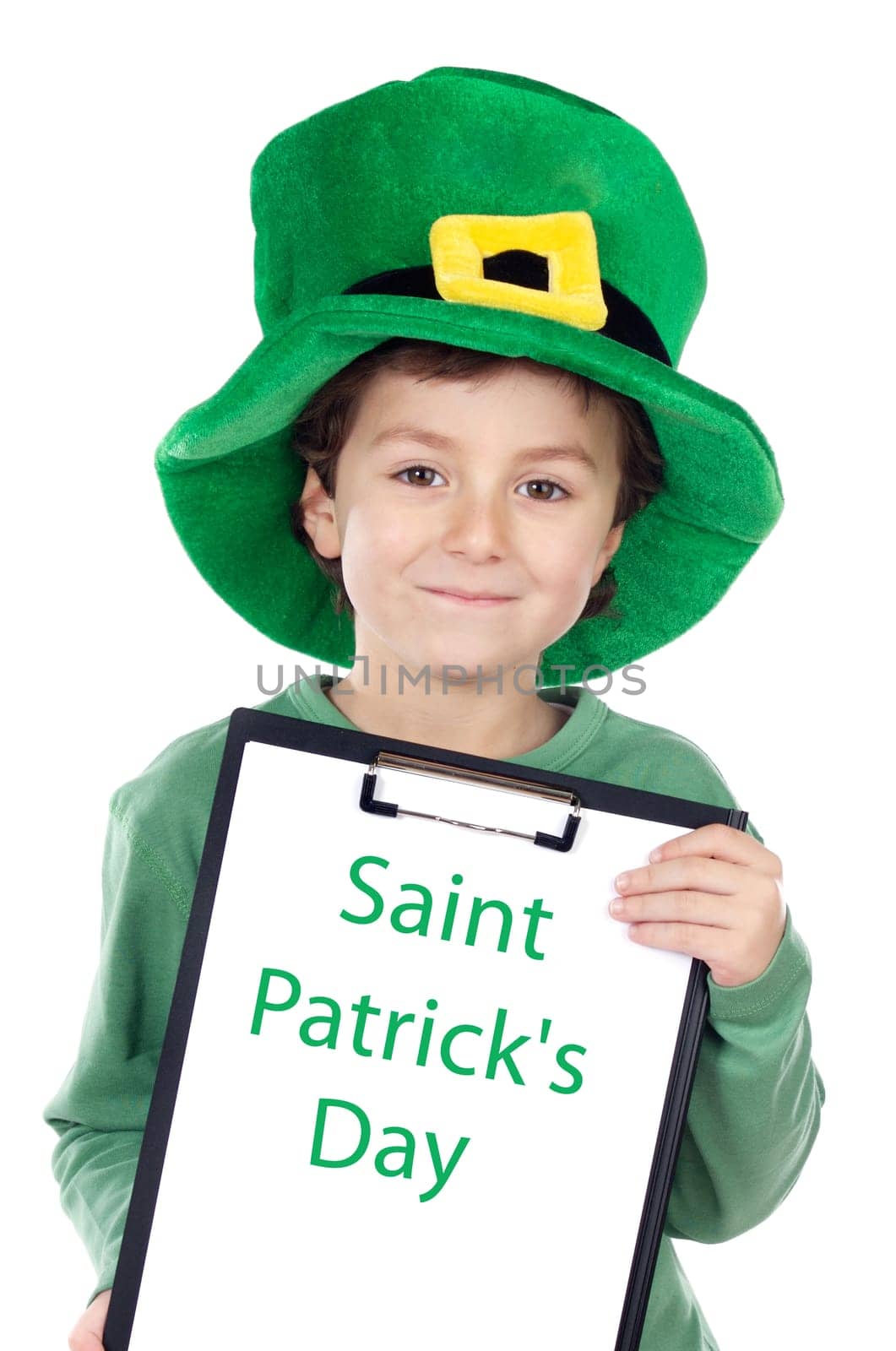 Child whit hat of Saint Patrick