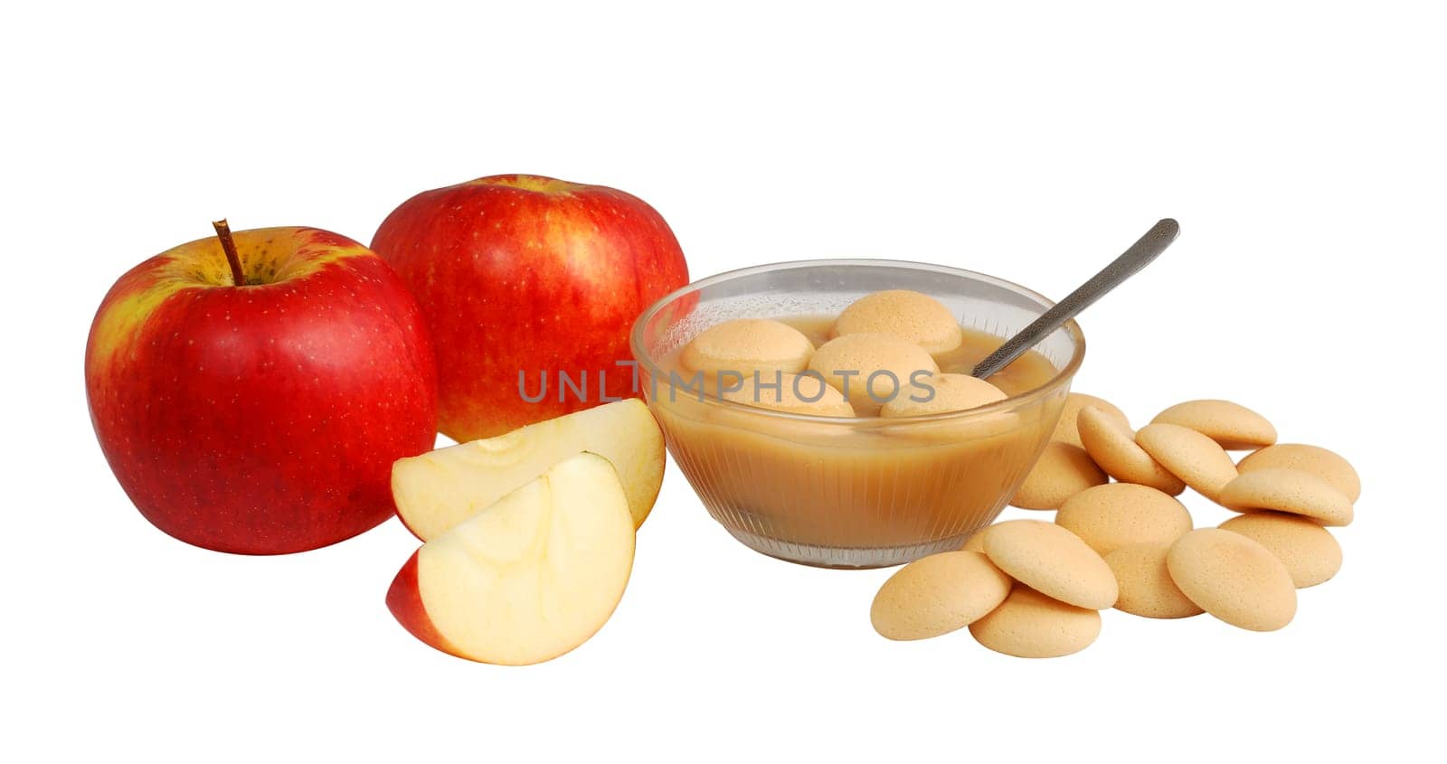 Apple and sponge cookies