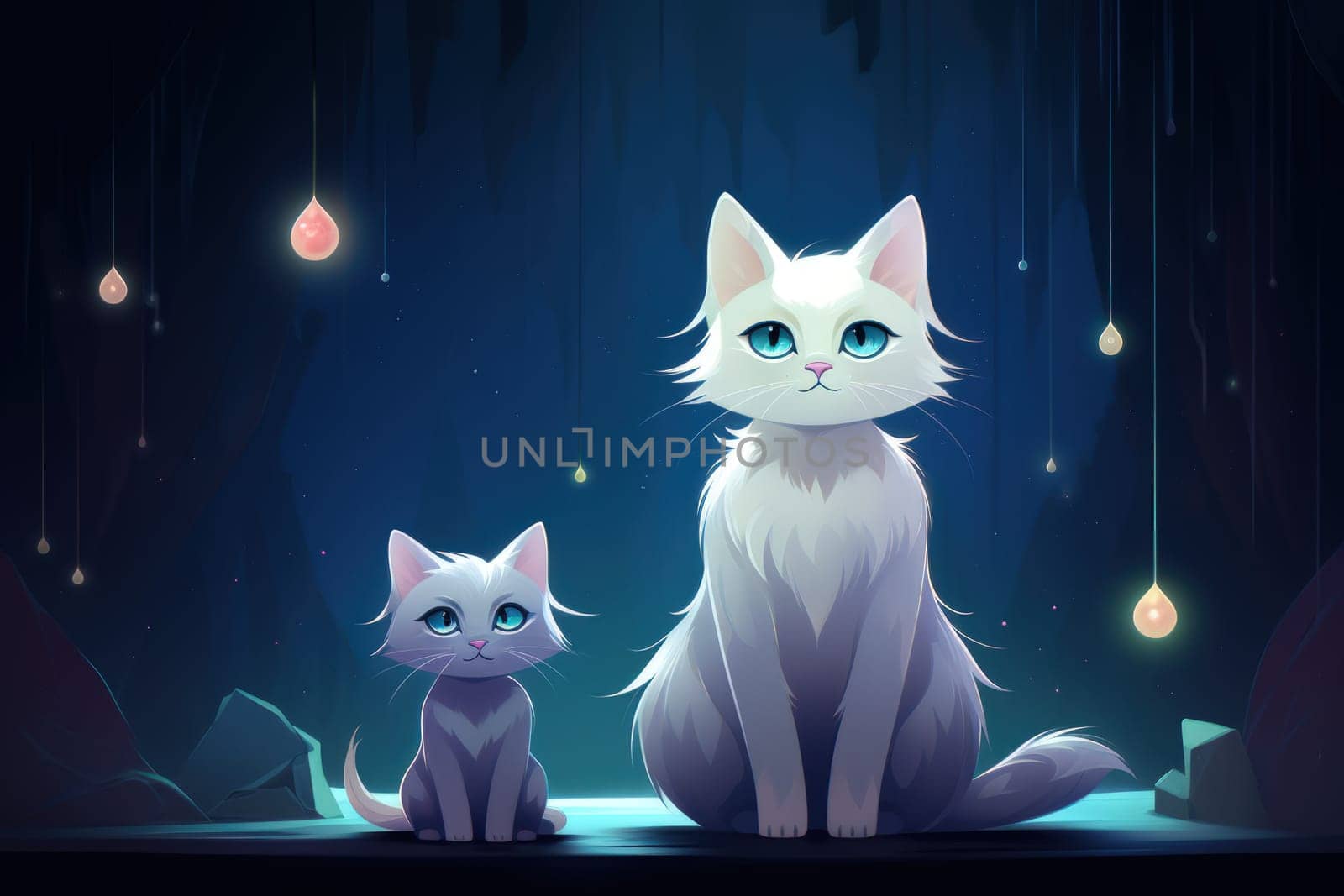 In the depths of fantasy, bewitching moonstone cats prowl. Their sleek forms, adorned with luminescent moonstone markings, captivate all who dare to meet their gaze.