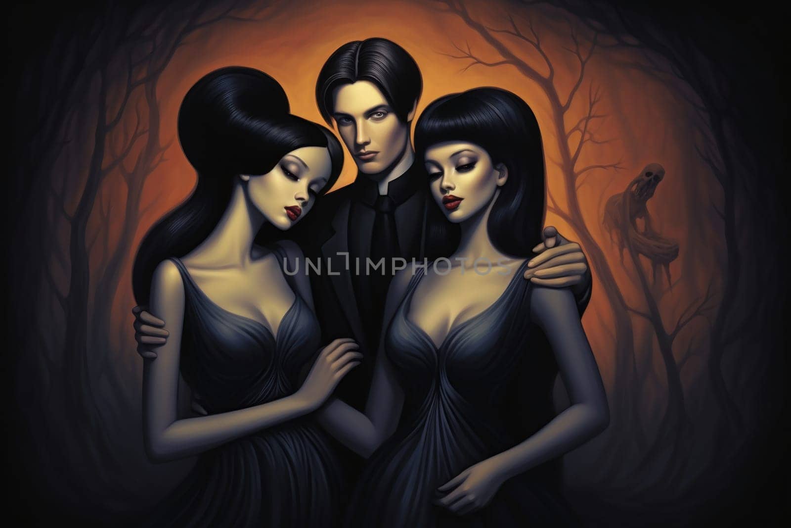 Step into a world where hauntingly beautiful vampires captivate with their ethereal allure.