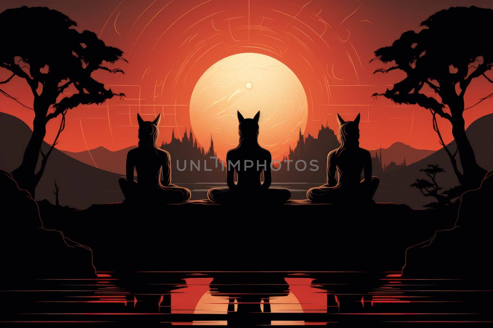 Delve into a realm of mystery and intrigue, where enigmatic sphinxes reign as guardians of ancient secrets.
