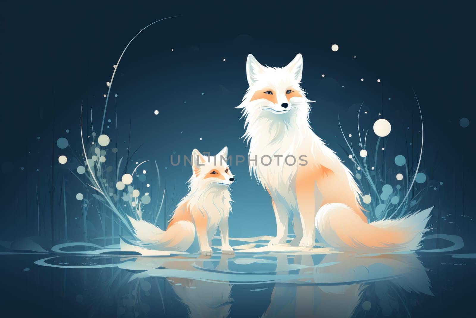 Enter the enchanting realm of the curious spirit foxes, mystical creatures that possess the ability to effortlessly traverse between the ethereal spirit world and the tangible physical realm.