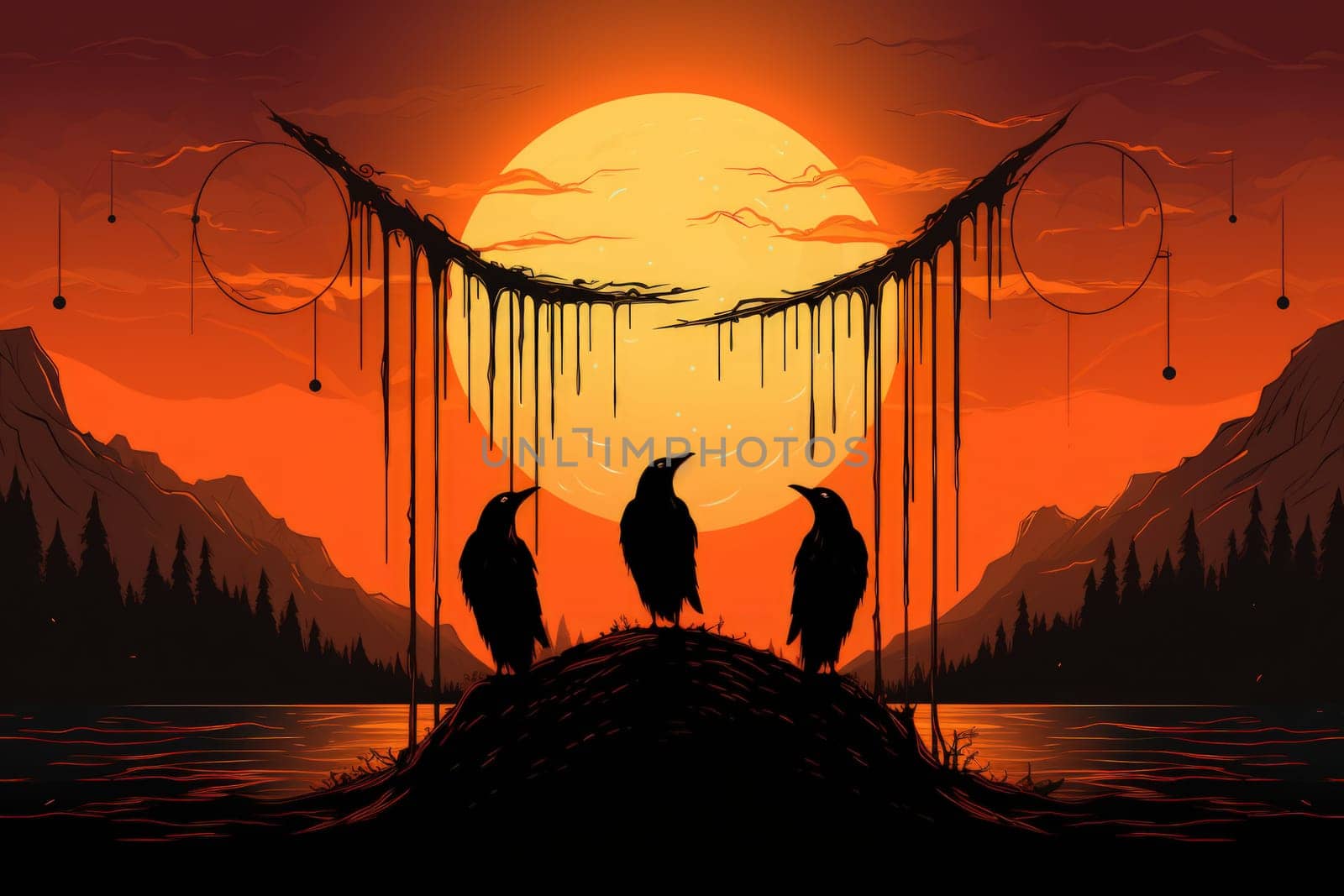 Enter the realm of fantasy and encounter the cursed wereravens, unfortunate beings caught in an eternal cycle of shifting between human and raven forms.
