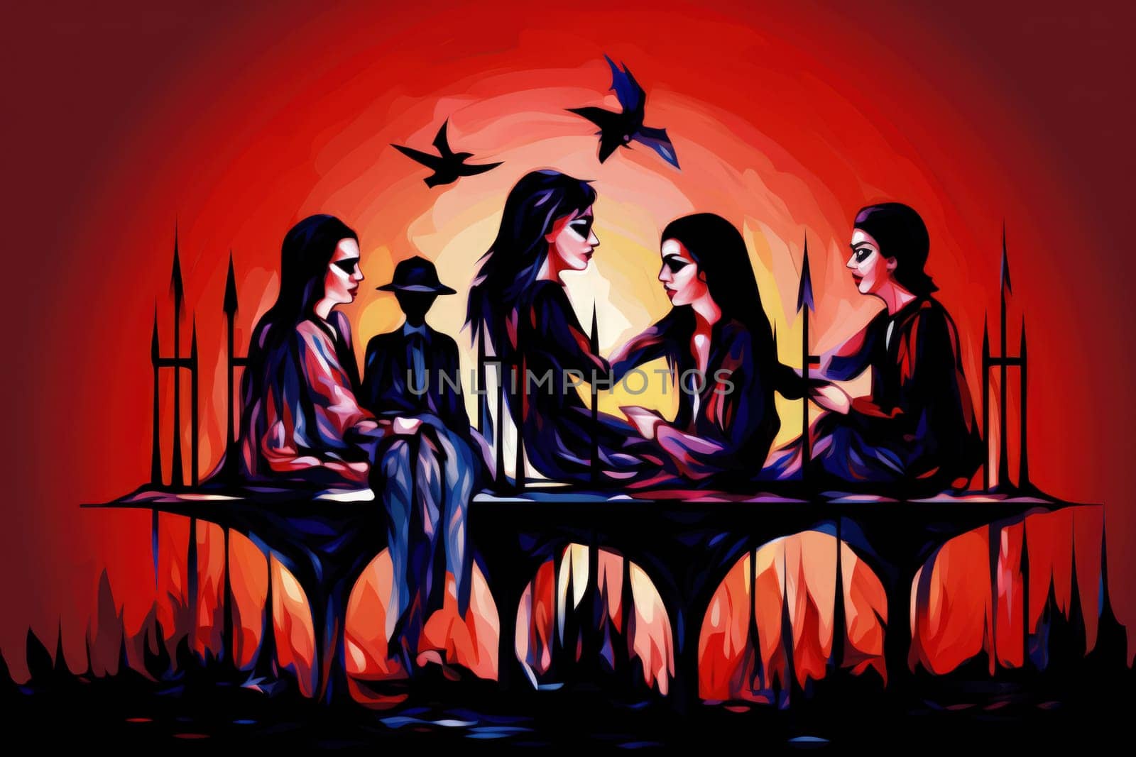 Step into a world where hauntingly beautiful vampires captivate with their ethereal allure.