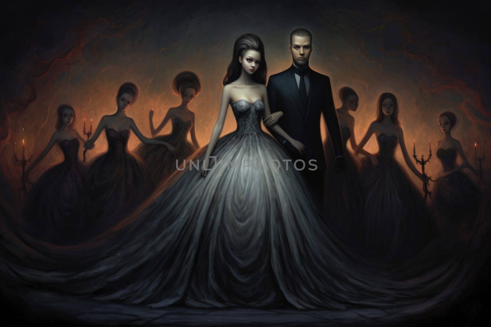 Step into a world where hauntingly beautiful vampires captivate with their ethereal allure.
