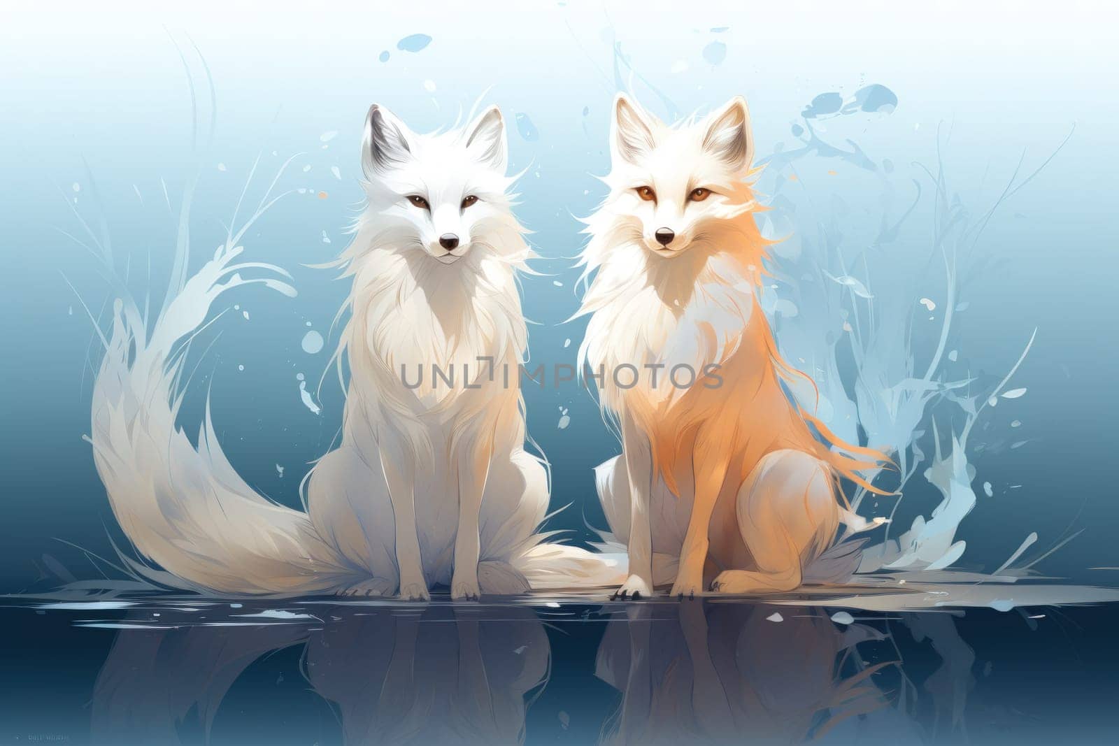 Enter the enchanting realm of the curious spirit foxes, mystical creatures that possess the ability to effortlessly traverse between the ethereal spirit world and the tangible physical realm.