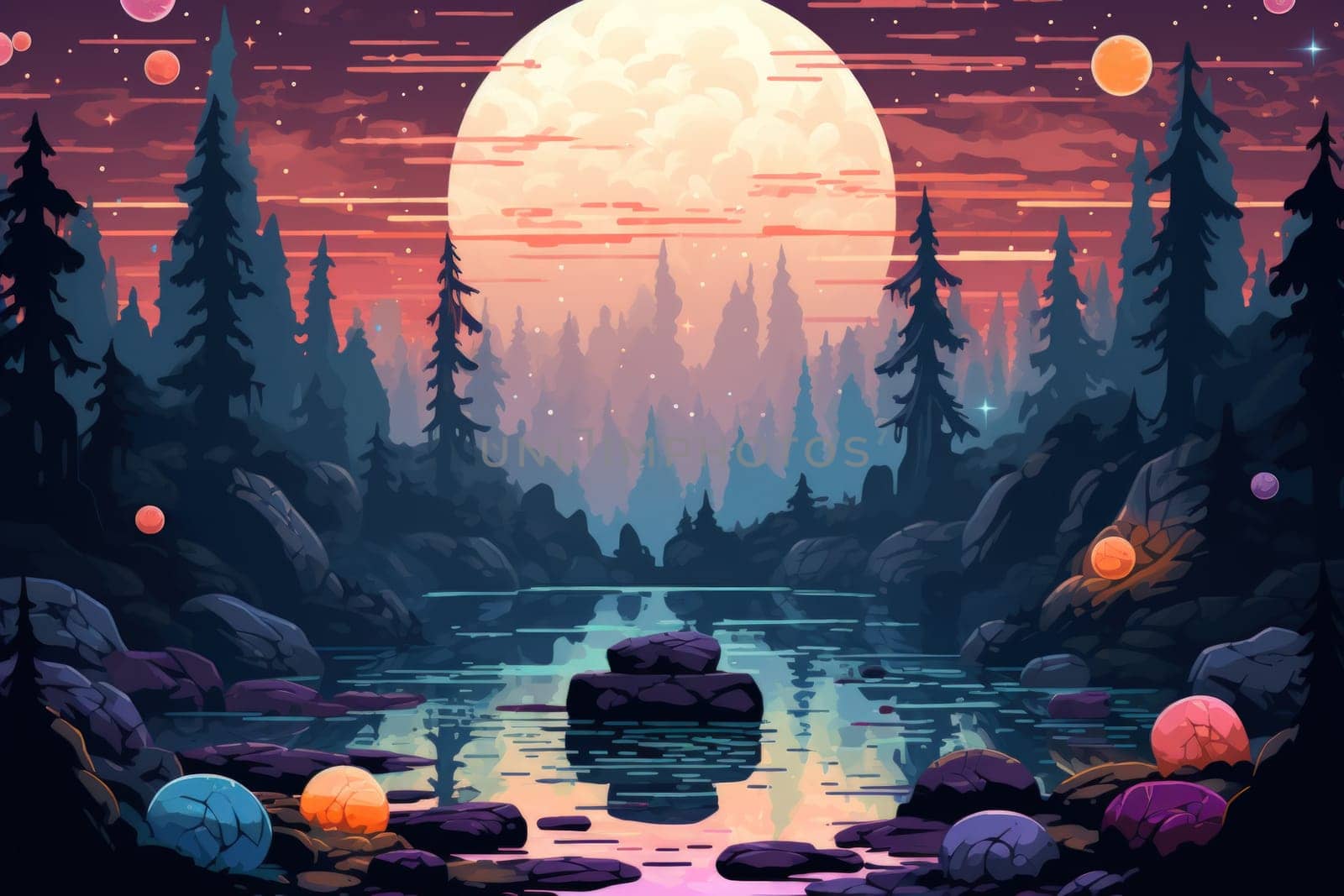 Deep within the realms of fantasy, harmonious singing stones lie, their mystical nature revealed when struck.