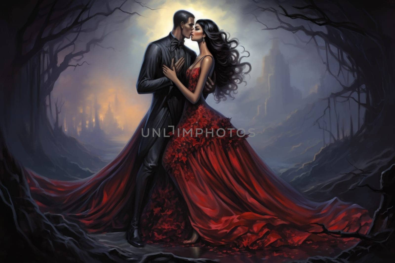Step into a world where hauntingly beautiful vampires captivate with their ethereal allure.