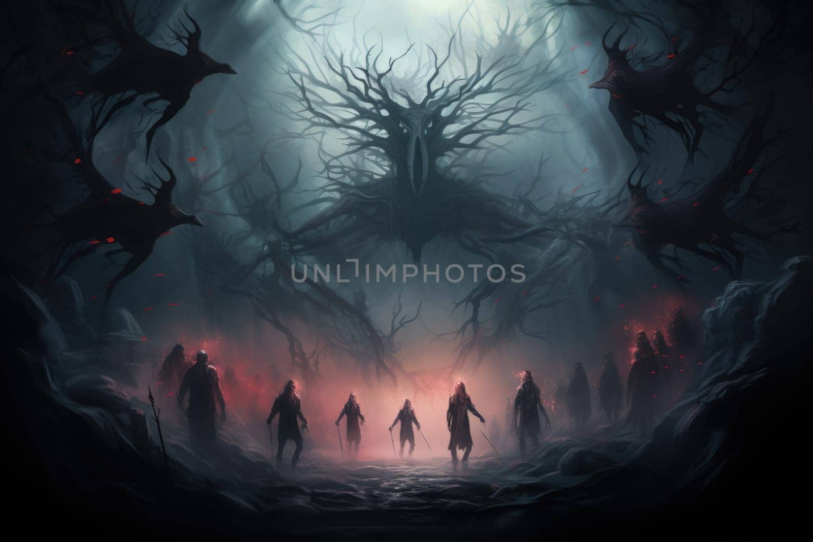 In the realm of fantasy, elusive mist walkers roam, their ethereal forms blending seamlessly with the swirling mists.