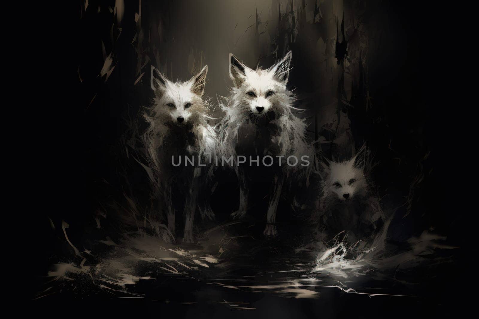 Enter the enchanting realm of the curious spirit foxes, mystical creatures that possess the ability to effortlessly traverse between the ethereal spirit world and the tangible physical realm.