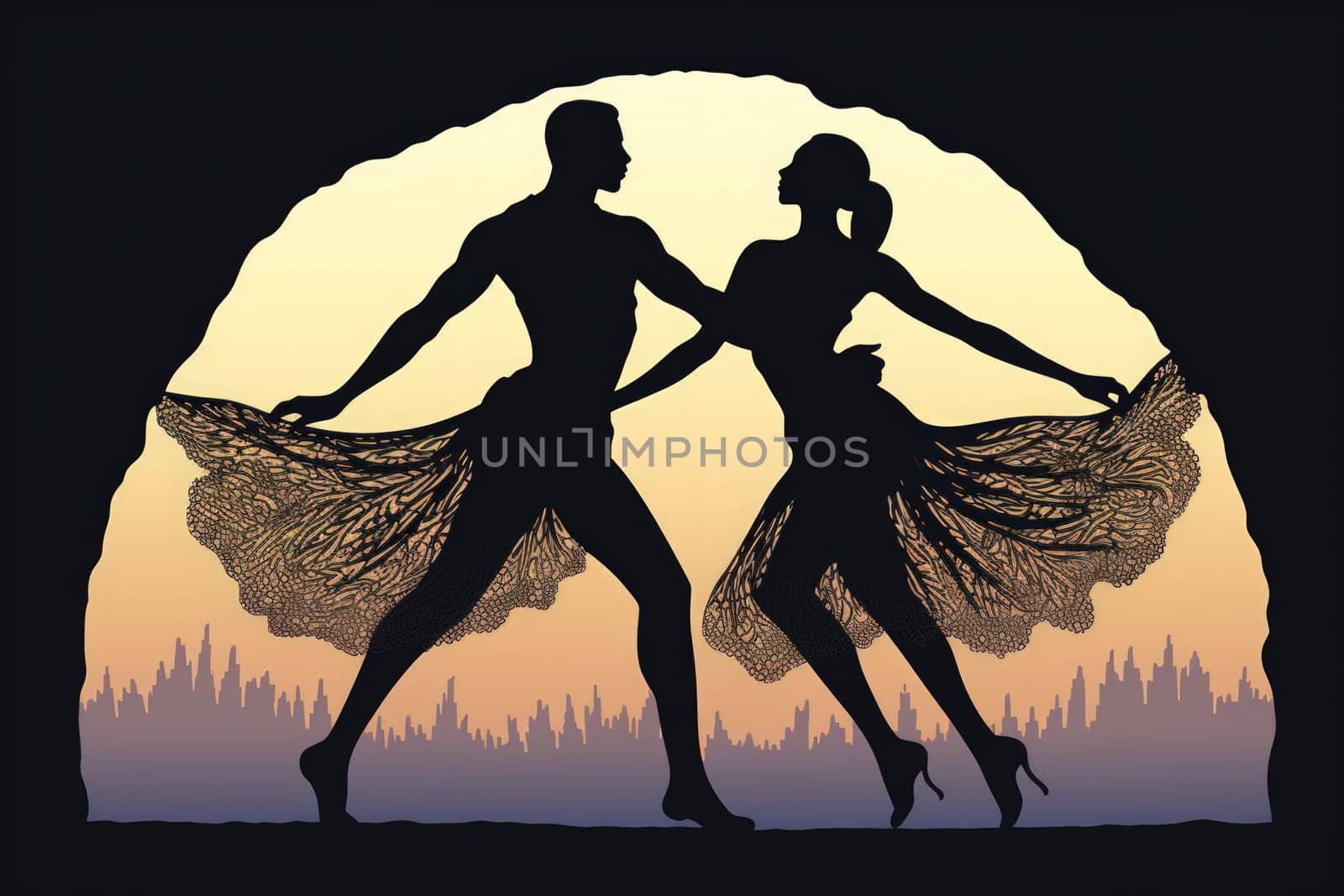 In the realm of fantasy, graceful moonlit dancers captivate with their ethereal movements, perfectly synchronized with the celestial rhythms.