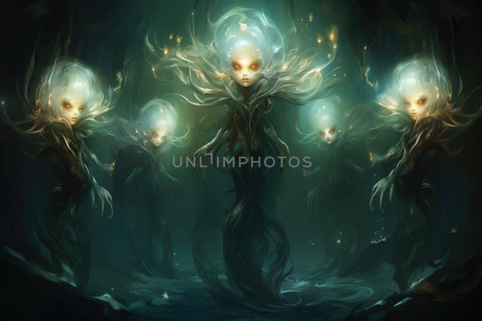 Delve into the realm of fantasy and witness the mesmerizing presence of elusive water elementals.