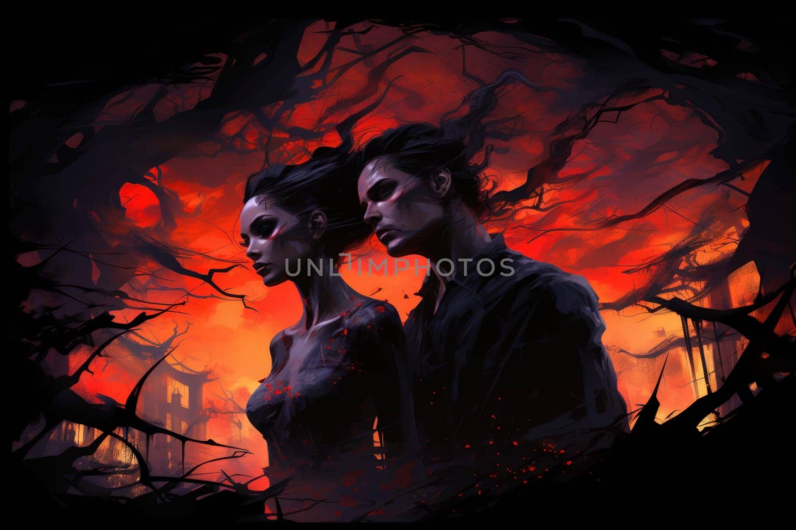 Step into a world where hauntingly beautiful vampires captivate with their ethereal allure.