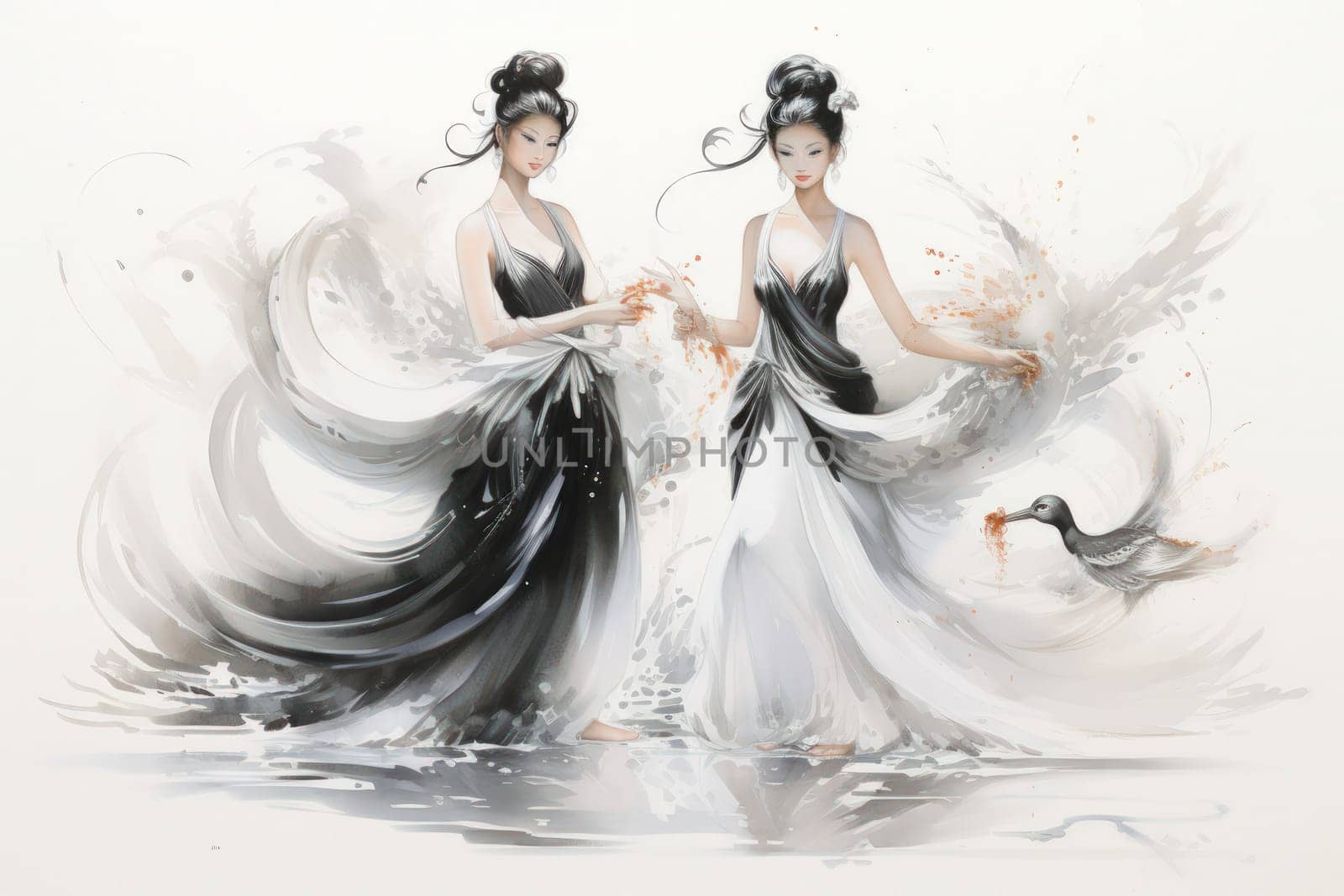 Step into a realm of enchantment and behold the mesmerizing beauty of elegant swan maidens.