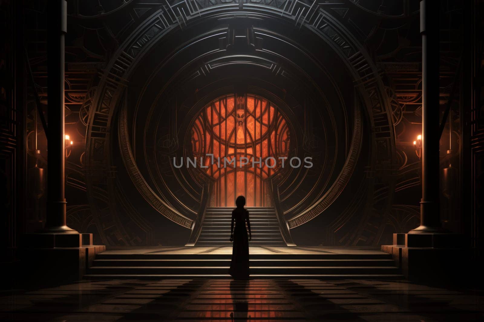 Hidden amidst the ethereal landscapes of fantasy, enigmatic shadow gates stand as enigmatic thresholds to realms concealed in obscurity.