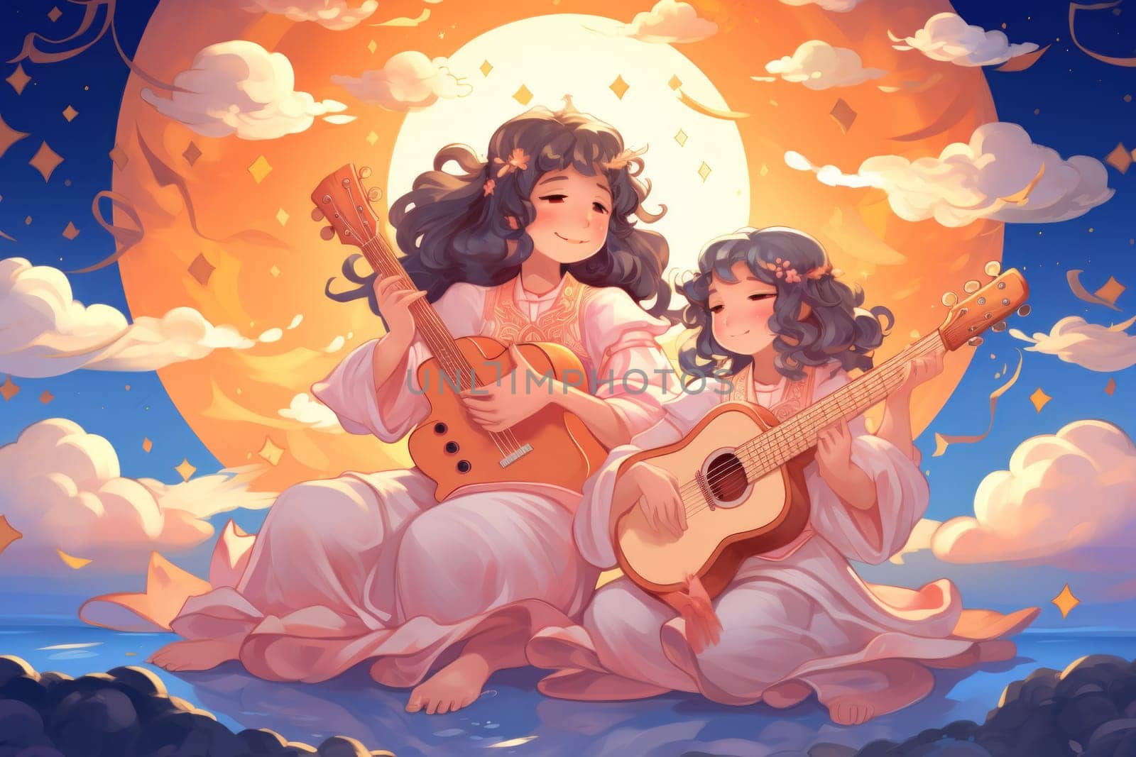 In the realm of fantasy, celestial harpists are ethereal beings whose music transcends the mortal plane and reaches the celestial realms.