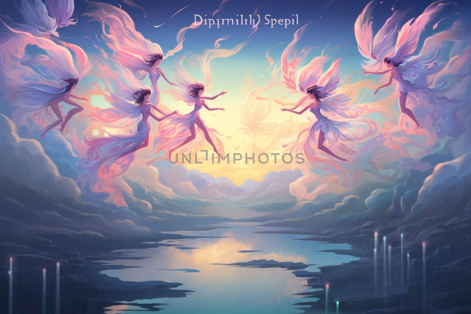 Immerse yourself in the enchanting world of fantasy as you witness the ethereal dance of graceful sylphs, ethereal beings of air and wind.