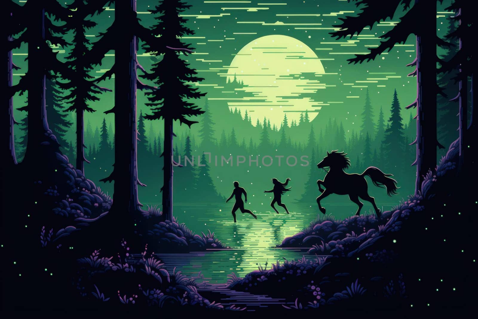 Embark on a mystical journey where elusive centaurs, with their ethereal grace, gallop through moonlit meadows.