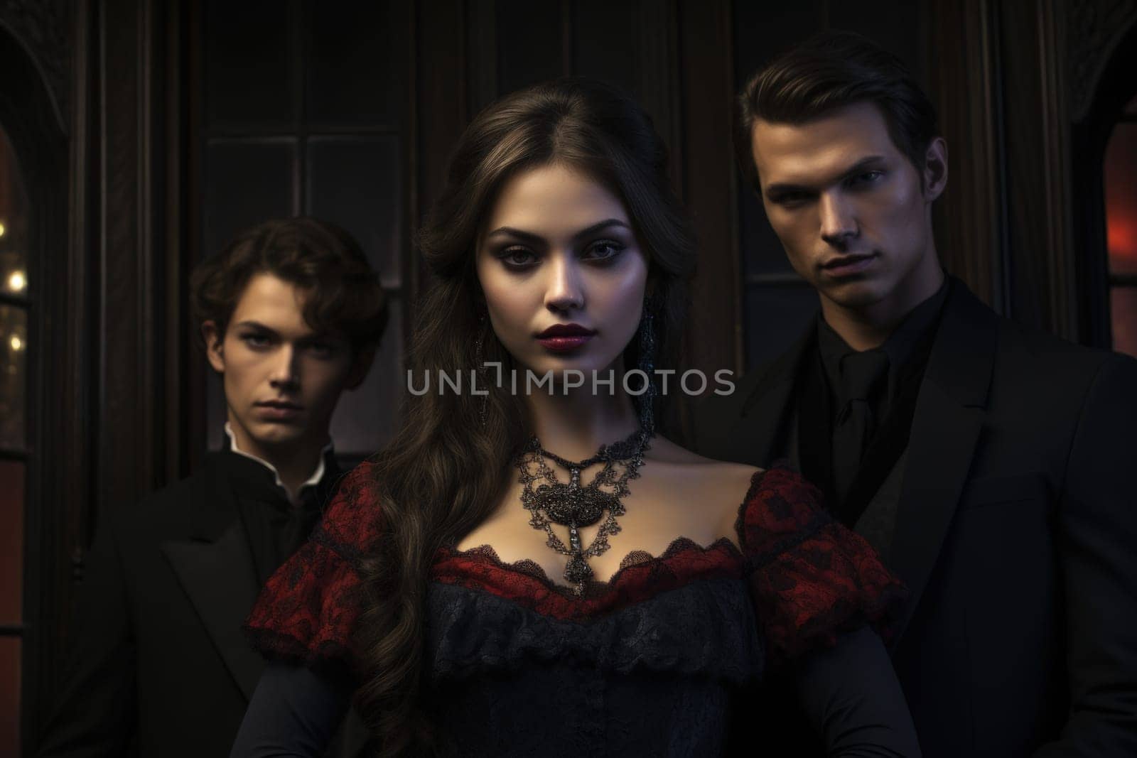 Step into a world where hauntingly beautiful vampires captivate with their ethereal allure.