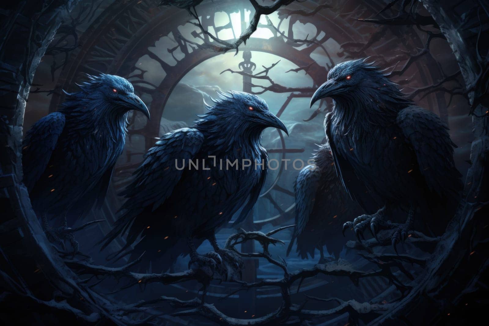 Enter the realm of fantasy and encounter the cursed wereravens, unfortunate beings caught in an eternal cycle of shifting between human and raven forms.