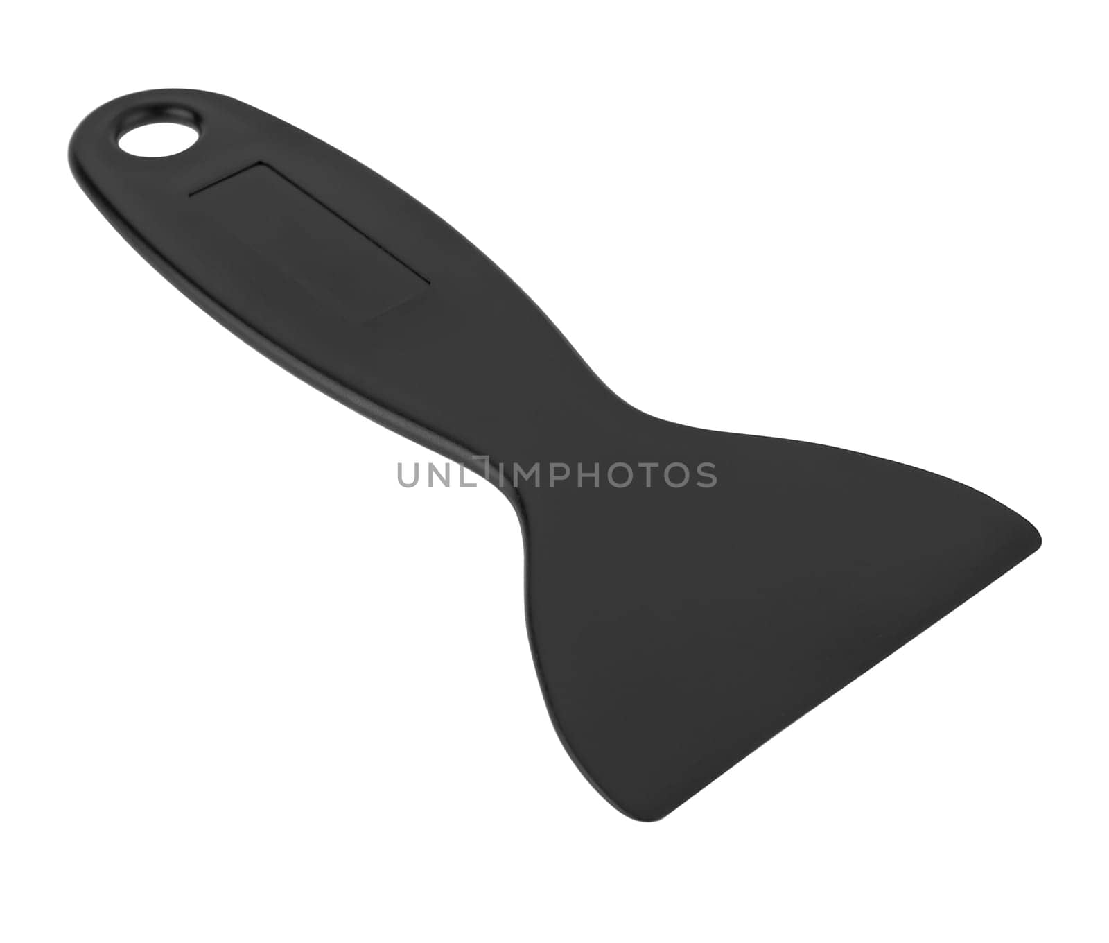 plastic spatula, tool, on white background in insulation by A_A