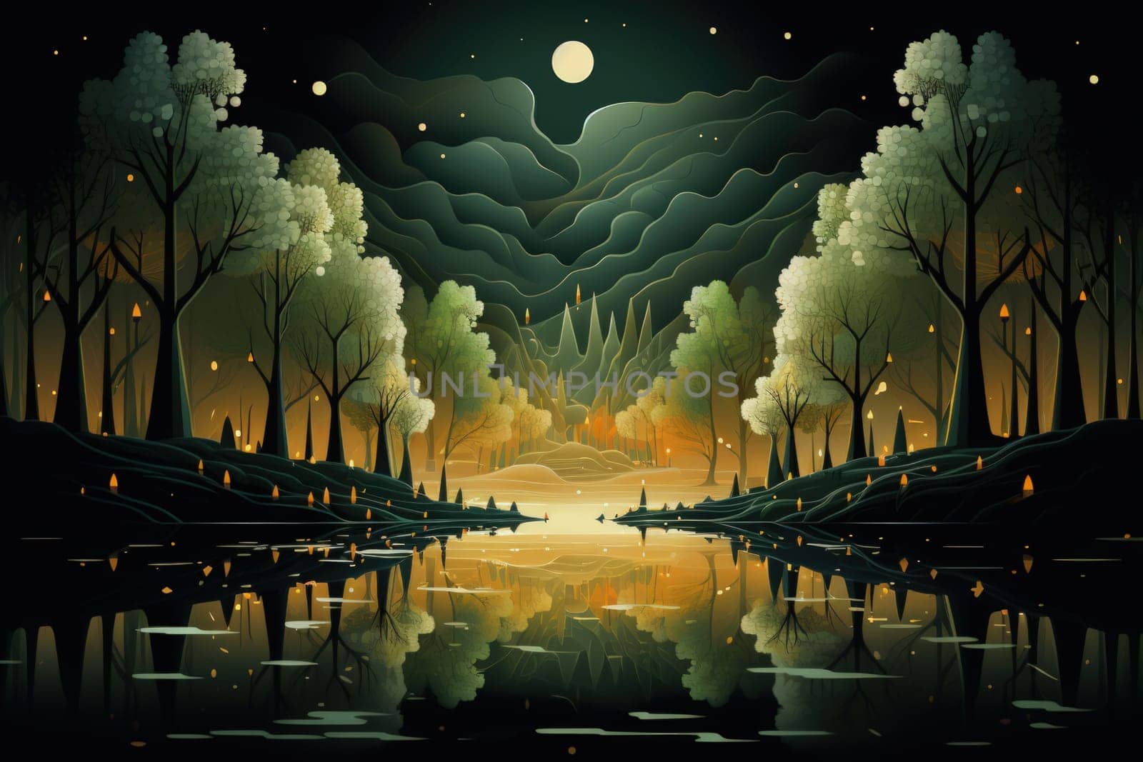 Journey through mystical forests filled with enchanted flora and sentient, conversing trees, where reality seamlessly intertwines with fantasy.
