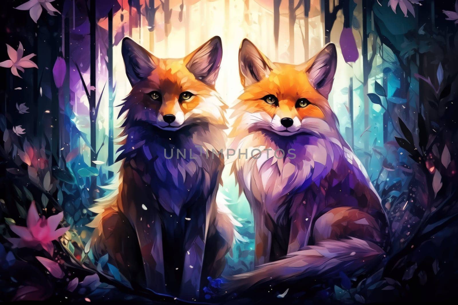 Enter the enchanting realm of the curious spirit foxes, mystical creatures that possess the ability to effortlessly traverse between the ethereal spirit world and the tangible physical realm.