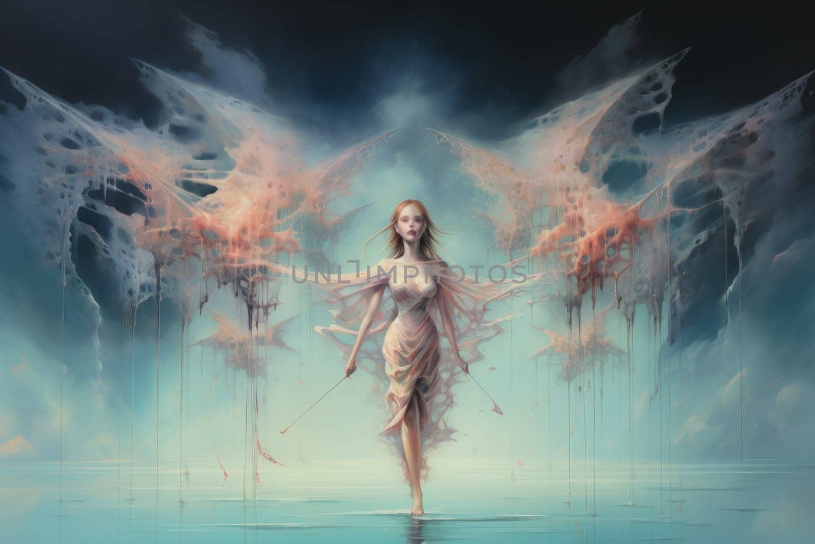 Immerse yourself in the enchanting world of fantasy as you witness the ethereal dance of graceful sylphs, ethereal beings of air and wind.
