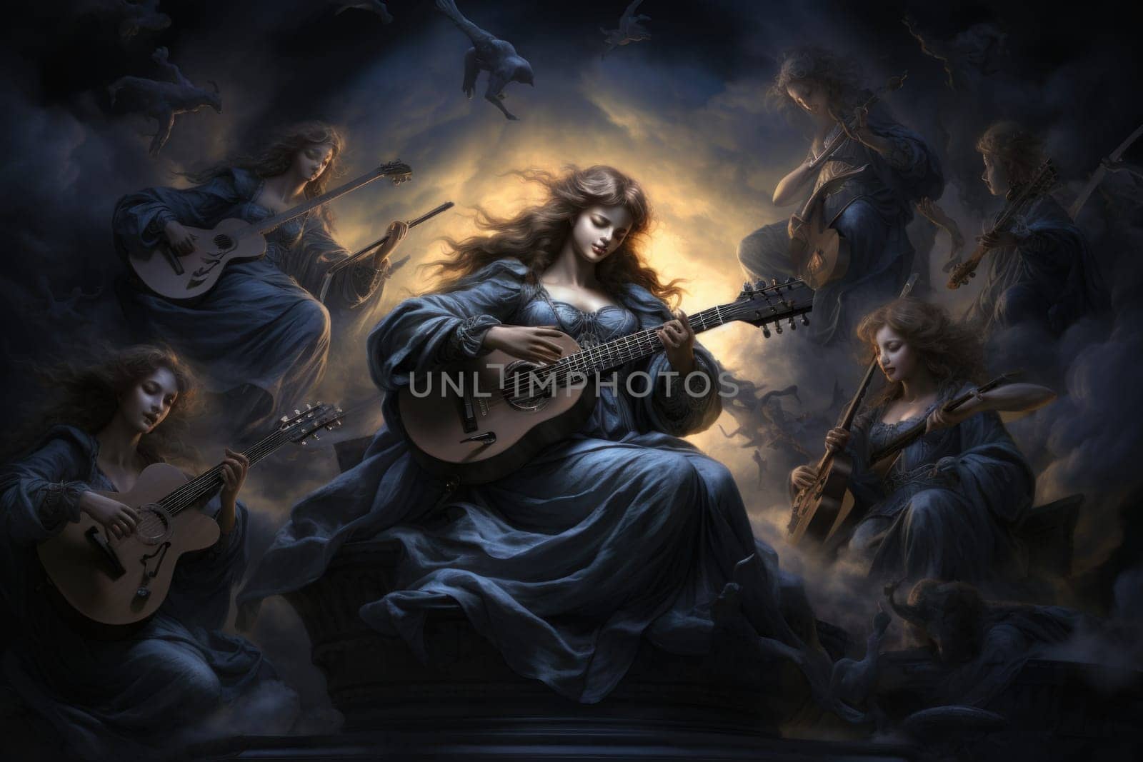 In the realm of fantasy, celestial harpists are ethereal beings whose music transcends the mortal plane and reaches the celestial realms.