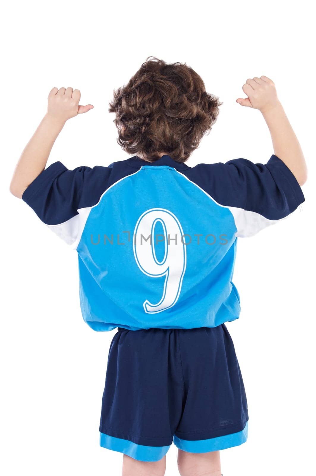 Child with number nine