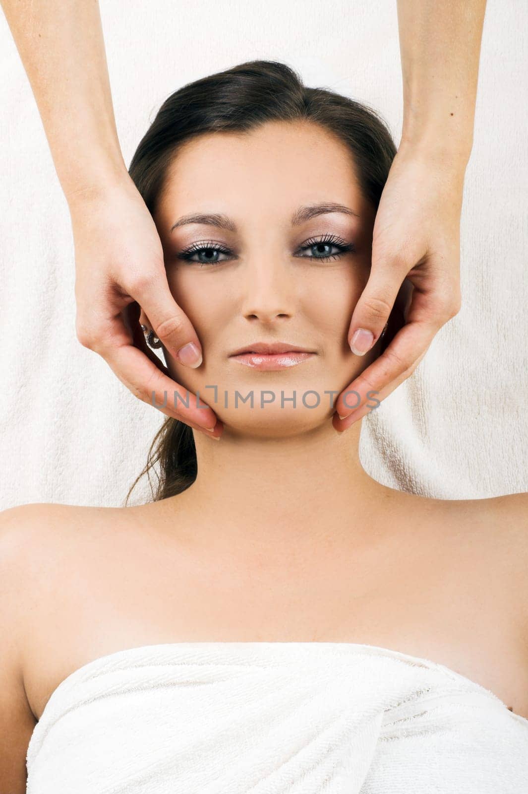 Relaxed woman having a massage