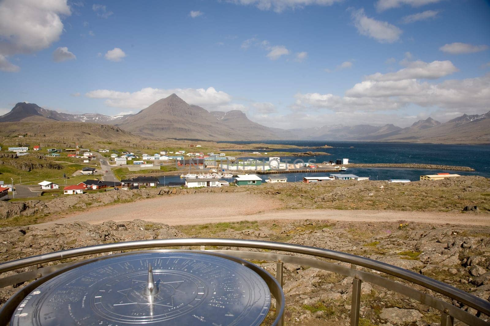 Observation deck in Djúpivogur,Iceland