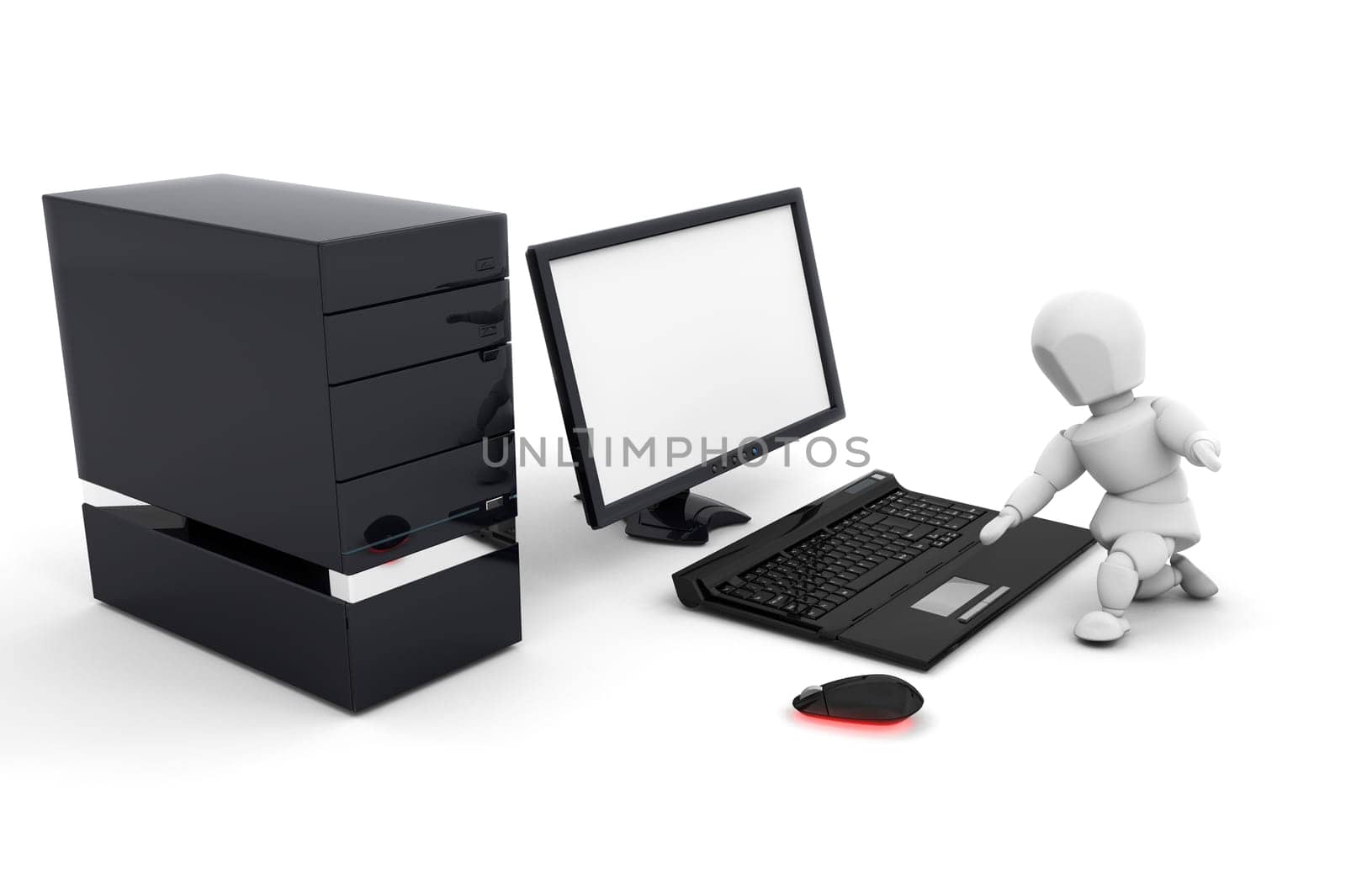 Person using computer