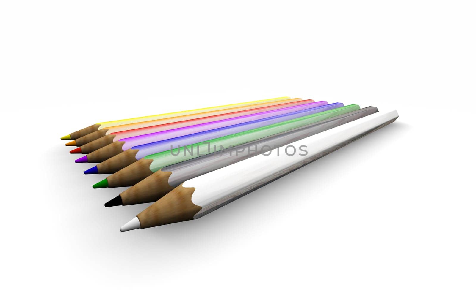 Coloured pencils