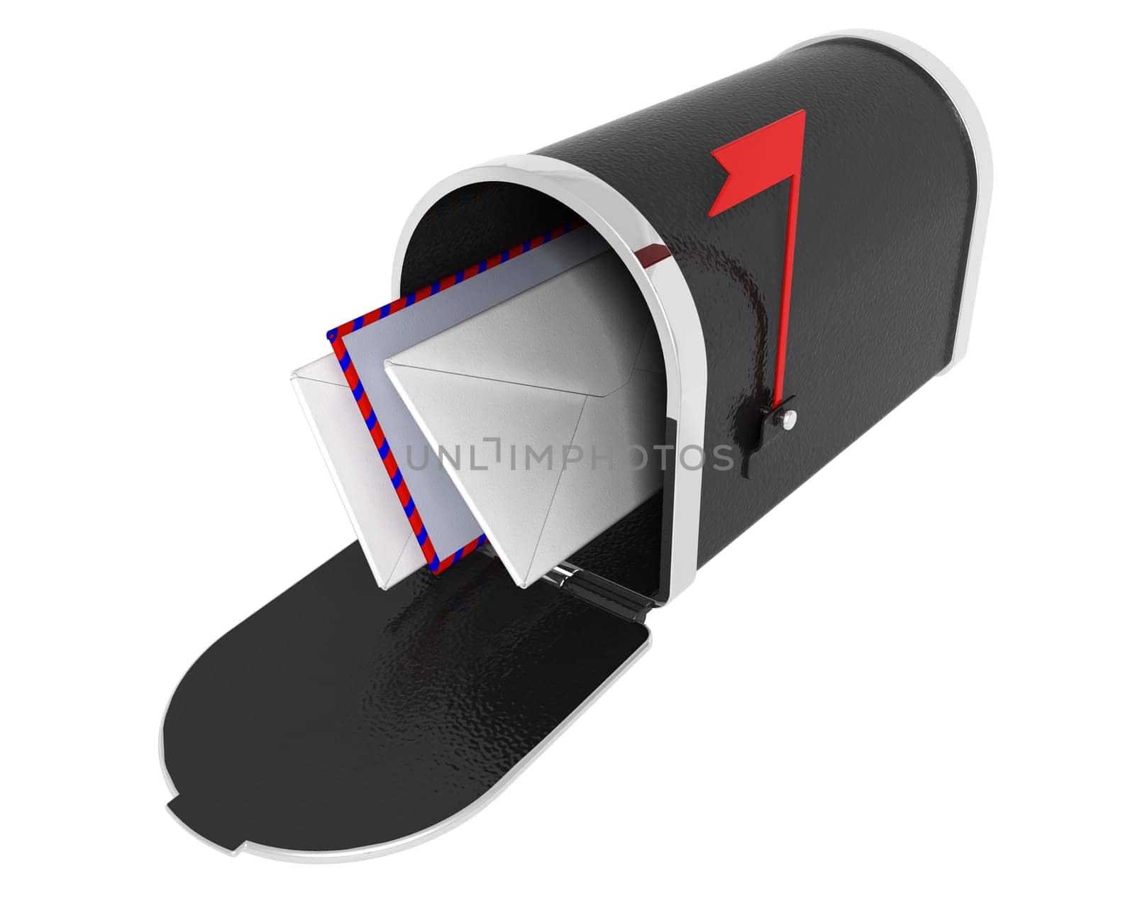 Mail box with letters