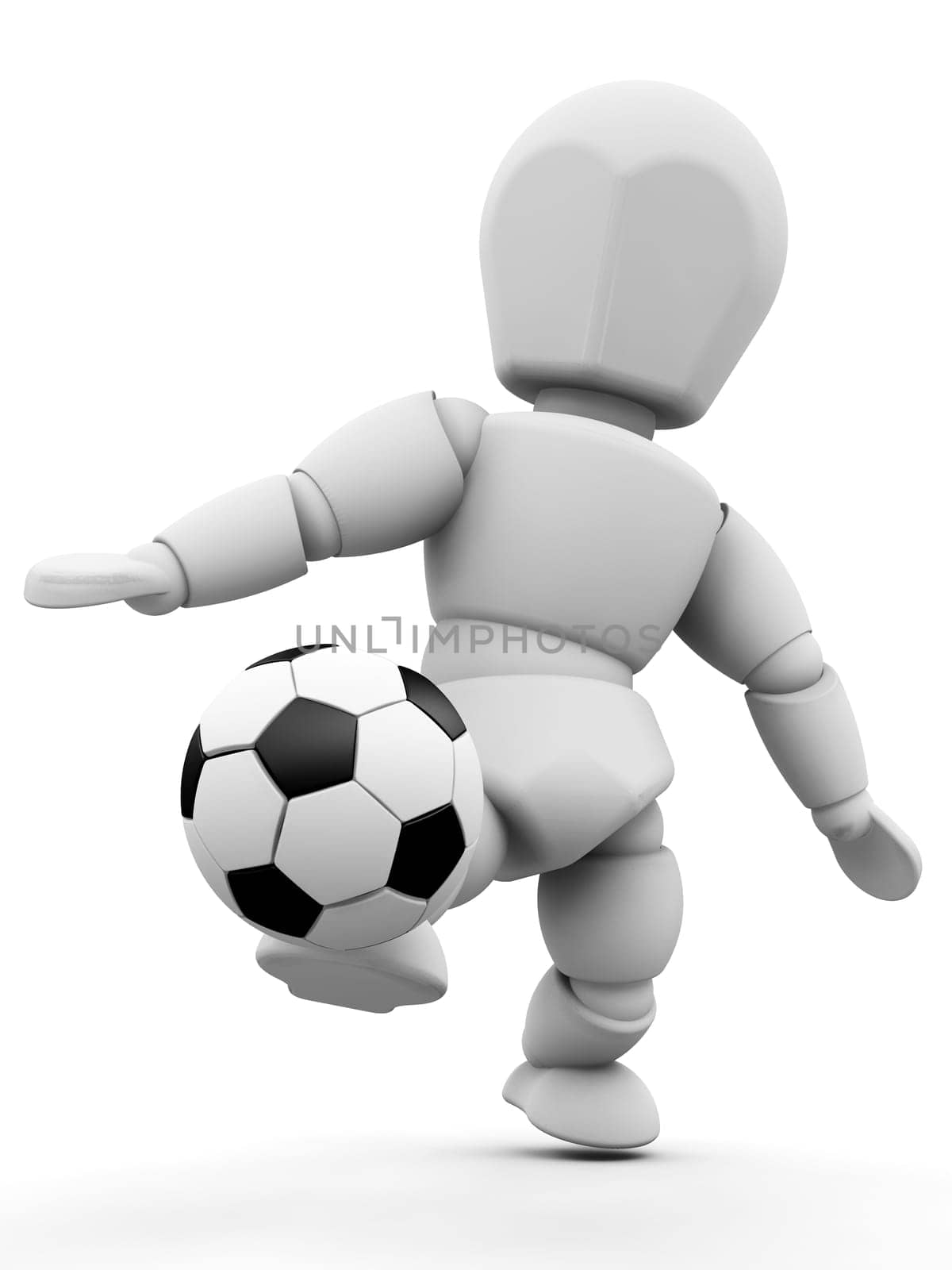 Person with football