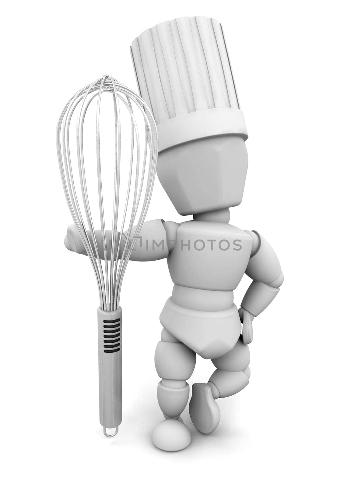 Chef with whisk