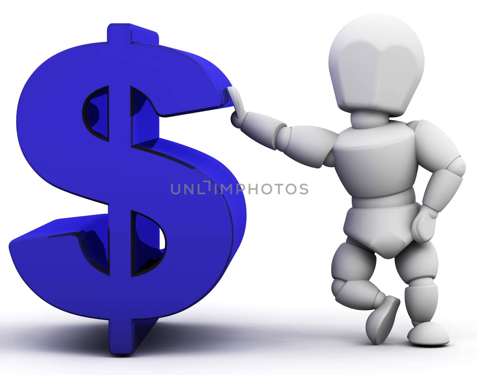 Person with dollar sign